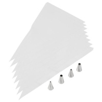 Kit de mangas descartáveis com bicos de aço para decoração - Wilton - 12 peças