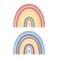 Guardanapos de cor arco-íris 33 x 33 cm - 20 pcs.