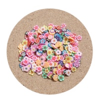 Figuras florais decorativas multicoloridas de 0,5 cm