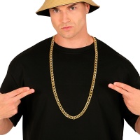 Corrente fina de rapper dourada