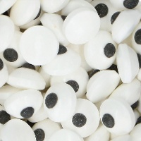 Figuras de açúcar em forma de olhos, sabor caramelo - 200 g - FunCakes