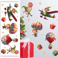 Decoração adesiva para parede de Elfos de 70 x 25 cm
