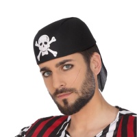 Chapéu de pirata com crânio