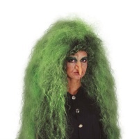 Bruxa do pântano de peruca verde
