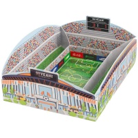 Expositor de estádio de futebol de 36 x 30 cm