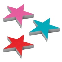 Figura de esferovite em forma de estrela de 18 x 18 x 4 cm