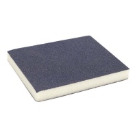 Lixa de esponja plana de grão fino 100, 12 x 10 x 1,5 cm