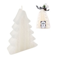 Vela de árvore de Natal branca de 15 cm