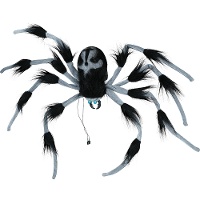 Pendente de aranha com luz, som e movimento de 80 cm