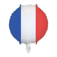 Balão com a bandeira da França - 35 cm