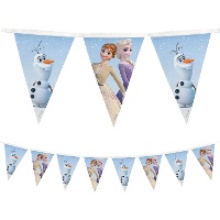 Bandeirola de Frozen com Elsa, Anna e Olaf - 1,8 m