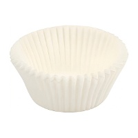 Cápsulas para cupcakes de 6 cm brancas - Dr.Oetker - 80 unidades