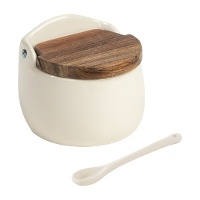 Açucareiro rústico com tampa e colherzinha Bois & Terre