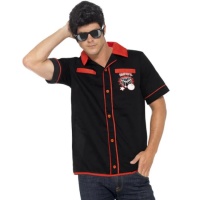 Camisa de fantasia Bowler para homem