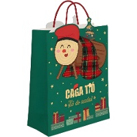 Bolsa de presente de 45 x 33 x 10 cm do Tió de Nadal