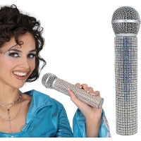 Microfone brilhante de 21 cm