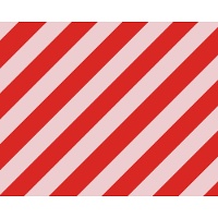 Papel de presente com listras rosas e vermelhas de 2 x 0,70 m - 1 unidade