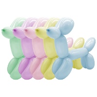Conjunto de balões pastel sortidos de 1,30 m com insuflador - PartyDeco - 30 unidades