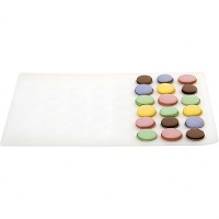 Tapete de silicone para macarons 30 x 40 cm - Decora - 48 cavidades