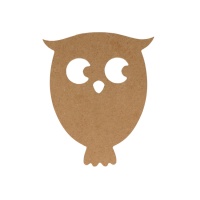 Silhueta MDF 15 cm : Coruja