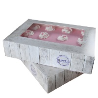 Caixa para bolos Pure 36 x 25 x 8 cm - 2 unidades