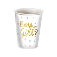 Copos Menino ou Menina? 240ml - 6 unid.