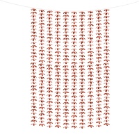 Cortina metálica floral - 1,00 x 2,10 m