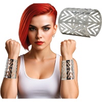 Braçadeira futurista estilo cyberpunk - 1 unidade