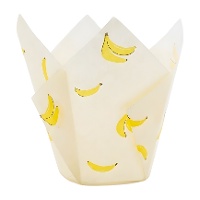 Cápsulas de tulipa de papel para muffins de banana - PME - 24 unid.