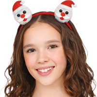 Tiara natalina de Papai Noel