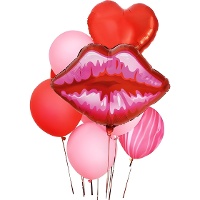 Bouquet de balões Kiss Passion - 10 unidades