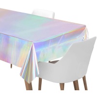 Toalha de mesa musical iridescente 1,80 x 1,20 m
