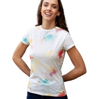 Camiseta de poliéster 100% respirável de 160 g pintura para mulher - 1 unidade