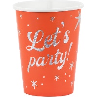 Copos Let's party! de 250 ml - 6 unidades