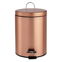 Caixote do lixo metálico de 7 L para casa de banho