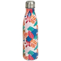 Garrafa de 0,5 L com estampa tropical colorida