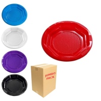 Pratos de plástico coloridos redondos de 13,5 cm - 1920 unidades.