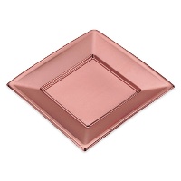 Pratos de plástico metalizados de 23 cm - 4 unid.