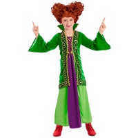 Fantasia de bruxa de Salem verde para menina