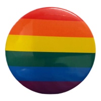 Íman com bandeira arco-íris de 6 cm