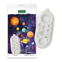 Molde de planeta de silicone - Katy Sue Mould - 1 pc.