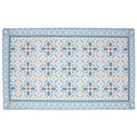 Tapete de cozinha 75 x 45 cm Azul claro hidráulico