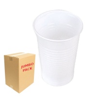 Copos de plástico brancos de 200 ml - 3000 unidades