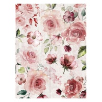 Papel de arroz rosa coral 29,7 x 42 cm - Artis decor - 1 pc.