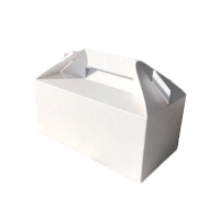 Caixa retangular para bolos de 22 x 12 x 10 cm com pega