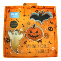 Cortadores de desenhos de Halloween - PME - 3 pcs.
