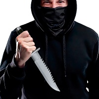 Machete de assassino de 40 cm