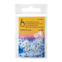 Pinos de pressão em nylon de 0,8 cm - Pónei - 24 pares