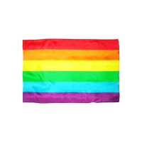 Bandeira de 60 x 90 cm de arco-íris