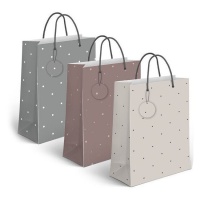 Saco de oferta de papel Basics 14 x 11,5 x 6,7 cm - DCasa -1 peça